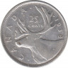 Монета. Канада. 25 центов 1938 год. ав.