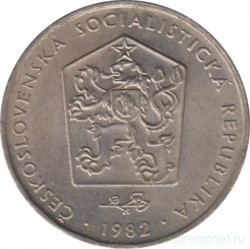 Монета. Чехословакия. 2 кроны 1982 год.