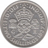 Монета. Великобритания. 2 шиллинга (флорин) 1937 год. ав.