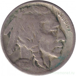 Монета. США. 5 центов 1924 год. 