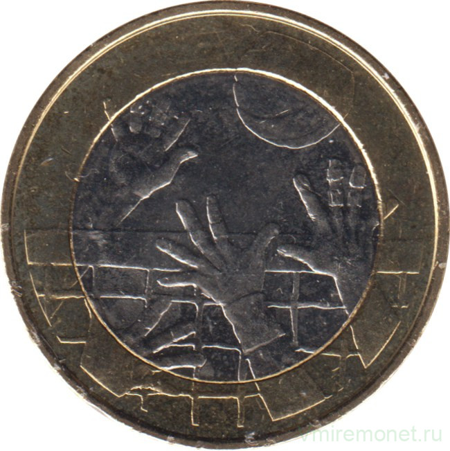 Монета. Финляндия. 5 евро 2015 год. Спорт - Волейбол.