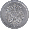 Монета. Германия (Германская империя 1871-1922). 1 пфенниг 1917 год. (D). рев.