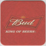 Подставка. Пиво  "Bud". Король пива. лиц.