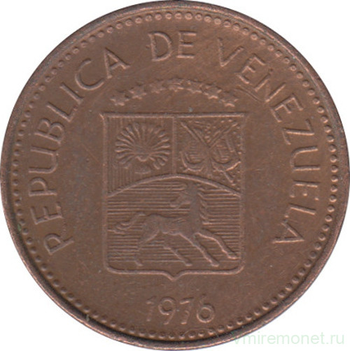 Монета. Венесуэла. 5 сентимо 1976 год.