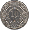 Монета. Нидерландские Антильские острова. 10 центов 1992 год. ав.
