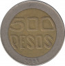 Монета. Колумбия. 500 песо 2005 год. ав.