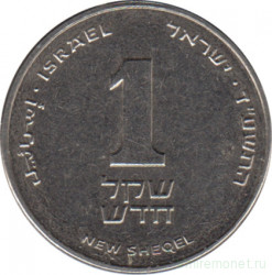 Монета. Израиль. 1 новый шекель 2014 (5774) год.