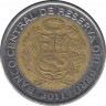 Монета. Перу. 2 соля 2011 год. ав.