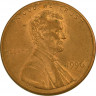 Монета. США. 1 цент 1996 год. ав