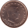 Монета. Люксембург. 1 цент 2016 год. ав.