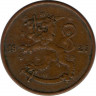 Монета. Финляндия. 5 пенни 1927 год. ав