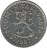 Аверс. Монета. Финляндия. 10 пенни 1987 N год.
