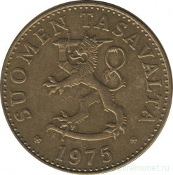 Монета. Финляндия. 50 пенни 1975 год.