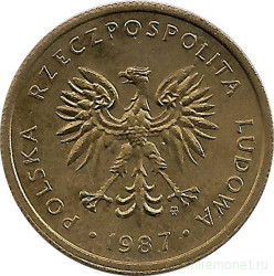 Монета. Польша. 2 злотых 1987 год.