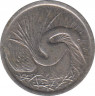 Монета. Сингапур. 5 центов 1984 год. Сталь с медно-никелевым покрытием. рев.