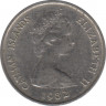Монета. Каймановы острова. 5 центов 1982 год. ав.