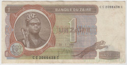 Банкнота. Заир (Конго). 1 заир 1981 год.