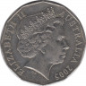 Монета. Австралия. 50 центов 2005 год. ав.