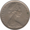 Монета. Австралия. 5 центов 1967 год. ав.