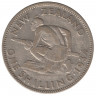 Монета. Новая Зеландия. 1 шиллинг 1934 год.