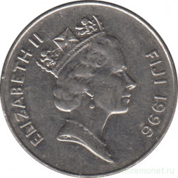 Монета. Фиджи. 10 центов 1996 год.