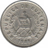 Монета. Гватемала. 5 сентаво 1988 год. ав.