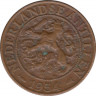 Монета. Нидерландские Антильские острова. 1 цент 1954 год. ав.