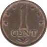 Монета. Нидерландские Антильские острова. 1 цент 1971 год. рев.