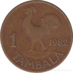 Монета. Малави. 1 тамбала 1982 год.