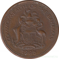 Монета. Багамские острова. 1 цент 1985 год.