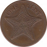 Монета. Багамские острова. 1 цент 1985 год. рев.