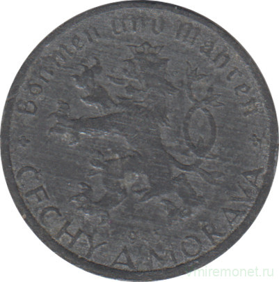 Монета. Богемия и Моравия. 10 геллеров 1943 год.