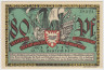 Бона. Нотгельд. Германия. Город Киль. 80 пфеннигов 1921 год. Вариант 696.2.а.2.2. ав.