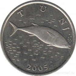 Монета. Хорватия. 2 куны 2005 год.