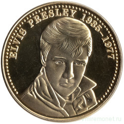 Жетон памятный. Сша. "Элвис Пресли 1935-1977 - Король Рок Музыки". 2005 год.