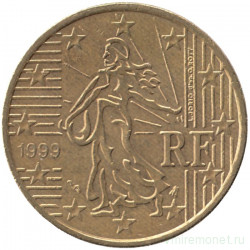 Монета. Франция. 50 центов 1999 год. 