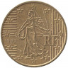 Монета. Франция. 50 центов 1999 год. 