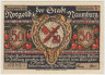Бона. Нотгельд. Германия. Город Наумбург. 50 пфеннигов 1920 год. Вариант 928.3.а.4. ав.