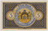 Бона. Нотгельд. Германия. Город Оснабрюк. 5 марок 1921 год. 1032.1.8. ав.