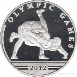 Монета. Казахстан. 100 тенге 2010 год. XXX летние Олимпийские Игры, Лондон 2012. Борьба.
