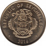 Монета. Сейшельские острова. 10 центов 2016 год. ав.
