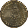Монета. Нидерланды. 20 центов 2002 год. ав.