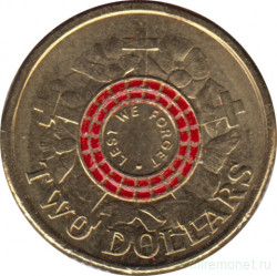 Монета. Австралия. 2 доллара 2015 год. 100 лет высадке в Галлиполи.
