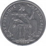 Монета. Новая Каледония. 2 франка 1999 год. ав.