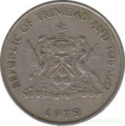 Монета. Тринидад и Тобаго. 25 центов 1979 год.