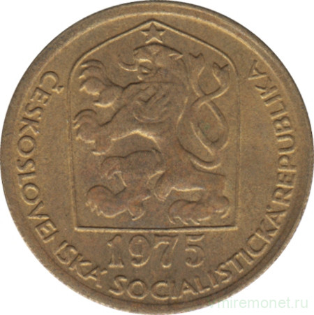 Монета. Чехословакия. 20 геллеров 1975 год.