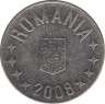  Монета. Румыния. 10 бань 2008 год. ав.
