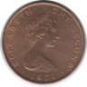 Монета. Остров Мэн. 1 пенни 1971 год.