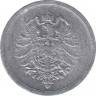 Монета. Германия (Германская империя 1871-1922). 1 пфенниг 1917 год. (F). рев.