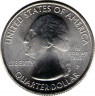 Монета. США. 25 центов 2010 год. Национальный парк №3. Йосемитский (Калифорния). Монетный двор P.